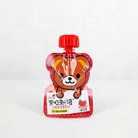 Sac pochette d'emballage debout en plastique personnalisé avec bec verseur bouchon de buse pour aliment pour bébé lait yaourt