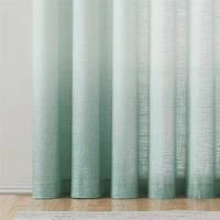 Rideaux occultants intégraux pour puits de lumière, texture lin, triple tissage insonorisant, rideaux modernes à ouverture supérieure avec cordon