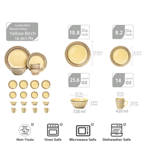 September Promotion: Bark Stone <b>Tool</b> Ceramic Tableware <b>Set</b> High Quality Plate <b>Set</b> Sweet Practice Tableware <b>Set</b> Gift for 4 People - Product Image 4