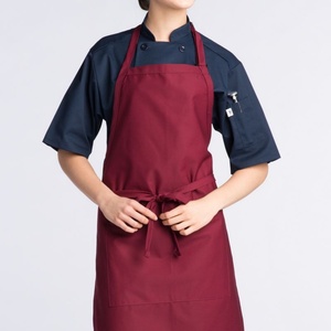 Custom Logo Adjustable Salon Barber <b>Kitchen</b> <b>Apron</b> Unisex Fabric Chef Clothing with Embroidered Pattern for Men and Women - Product Image 3