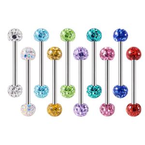 Gaby G23 titane Piercing bijoux titane mamelon anneau langue anneau boucle d'oreille corps piercing bijoux - Product Image 3