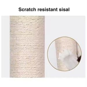 Üretim dayanıklı ahşap kedi tırmalama sütunu <span class=keywords><strong>Sisal</strong></span> halat duvar Pet kedi tırmalama sütunu duvara monte <span class=keywords><strong>Sisal</strong></span> kedi tırmanma çerçeve oyuncak - Product Image 6