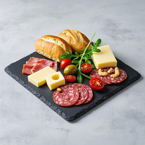 Vente <span class=keywords><strong>en</strong></span> gros de plaques <span class=keywords><strong>en</strong></span> pierre d'<span class=keywords><strong>ardoise</strong></span> noire 20x20x0,6 cm, carreaux naturels écologiques <span class=keywords><strong>en</strong></span> pierre noire pour la décoration de la maison - Product Image 4