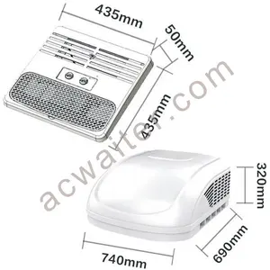 Aravan-Sistema de ondización para techo, dispositivo de iluminación ir para RV, 410a