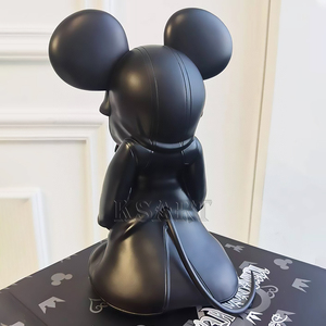 Décoration artistique de Noël et de mariage en résine de fibre de verre de haute qualité, peinte à <span class=keywords><strong>la</strong></span> <span class=keywords><strong>main</strong></span>, motif Minnie noire, collection King's Heart - Product Image 5