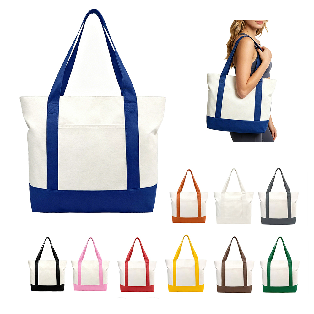 Shoulder Handle Medium Calico Shopping Cotton Canvas Tote