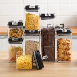 Bán hot chất lượng cao Thiết kế mới container lưu trữ thực phẩm kín thực phẩm lưu trữ bé container nhựa Set với nắp