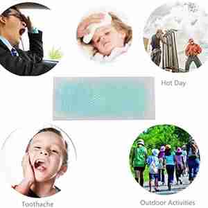 40 Parches de Gel Refrigerante para la Fiebre, Tiras de Gel Refrigerante para la Frente, Alivian el Dolor de Cabeza en Bebés, Niños y Adultos - Product Image 6