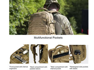 वाटरप्रूफ 2 दिन 25l cp Caouflge क्षमता हमला बहुक्रियाशील लैपटॉप छोटे सामरिक बैकपैक अनुकूलन - Product Image 5