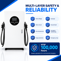 Borne de Recharge Publique DC 100kW CCS1 CCS2 Hub de Charge Triphasé Haute Puissance OCPP 1.6J pour Tesla BYD
