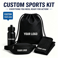 Kit promotionnel personnalisé pour événements sportifs : Bouteille d'eau, serviette, sac banane, sac à cordon – Cadeau promotionnel pour compétitions de fitness