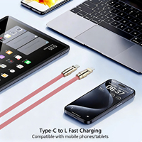 Nouveau modèle de câble USB C vers Lightning en silicone avec connecteur en cuivre doré, 0,5 m, 1 m, 2 m, couleurs personnalisées pour iPad, iPhone Plus, PD27w