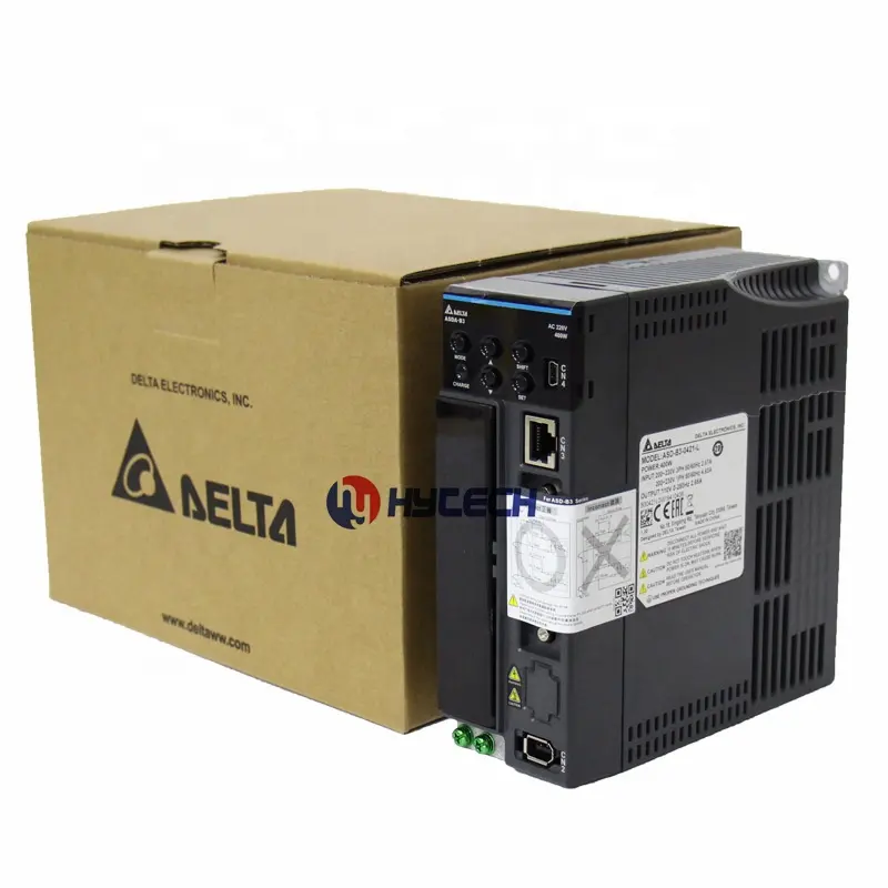 HYTECH 정품 재고 델타 B3 시리즈 ASD-B3-0421-L/E/M 400w AC 서보 모터 드라이브 ASD-B3-0421-L