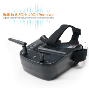 VR009 Black 3 Inch 5.8GHz 40CH FPV Goggles First Person View <b>Glasses</b> for FPV RC Drone - Product Image 2