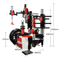 Ensemble démonte-pneus et équilibreuse de roues, machine à changer les pneus automatique sans disque, équipement d'équilibrage des roues pour garage et atelier