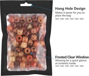 100 pièces Mylar sacs holographiques refermables anti-odeurs avec fenêtre transparente fermeture à glissière bijoux sacs en plastique transparents - Product Image 4