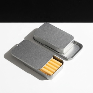Boîte rectangulaire en métal coulissante pour chewing-gum, bonbons, cigarettes, 70 mm, personnalisable, mini boîte en étain pour snus - Product Image 4