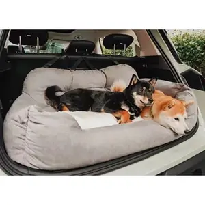 High quality giant dog car booster seat safety travel modern big dog car bed cover soft cozy large pet seat