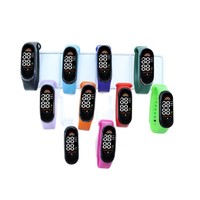 2026 Sentuhan Mode Sederhana dan Segar, Gelang Warna-warni Layar Sentuh LED Digital, Jam Tangan Elektronik Ramah Lingkungan Unisex Wanita Pria Anak-anak