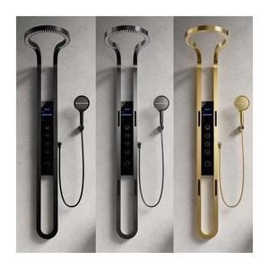 <span class=keywords><strong>Columna</strong></span> <span class=keywords><strong>de</strong></span> <span class=keywords><strong>Ducha</strong></span> Termostática Inteligente con Pantalla <span class=keywords><strong>de</strong></span> Temperatura, Juego <span class=keywords><strong>de</strong></span> <span class=keywords><strong>Ducha</strong></span> <span class=keywords><strong>de</strong></span> Lluvia Color Gris Pistola, Venta Directa <span class=keywords><strong>de</strong></span> Fábrica - Product Image 1