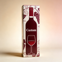 Caja de Regalo para Vino de Frutas, Corrugada, con Laminado Mate Impermeable y Logotipo Personalizado TongKun, Cajas Autoarmables para Vino de Frutas Espumoso