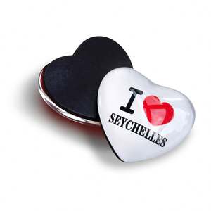 แม่เหล็กติดตู้เย็น 3 มิติ รูปทรงโดมแก้วคริสตัล รูปหัวใจ พิมพ์ภาพลงบนแม่เหล็กสำหรับติดตู้เย็น - Product Image 1