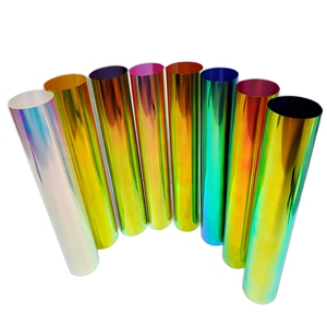 Película de Transferencia Térmica PET de Metal Duro, Efecto Camaleón, Grabado Láser, Brillante, con Purpurina, para <span class=keywords><strong>Ropa</strong></span> - Product Image 2