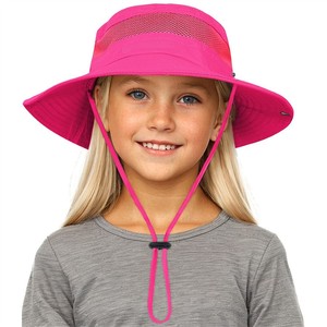 Nouveau chapeau de soleil pour enfants, protection UV, chapeau de pêcheur réglable, chapeaux d'été UPF50+ pour filles et garçons, pour enfants - Product Image 6