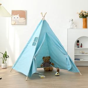 Tente <span class=keywords><strong>tipi</strong></span> pour enfants, vente en gros, intérieur, extérieur, fête, <span class=keywords><strong>jardin</strong></span>, quatre pôles, indien, bon marché - Product Image 4