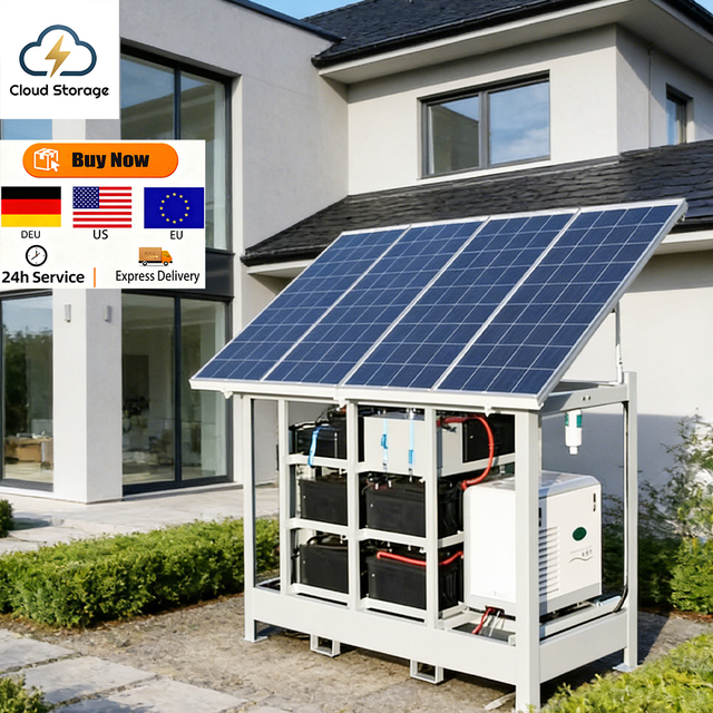 Cloud Storage Off-grid Monocrystalline Solar System Kits Home Use 3kW/5kW/6kW Options 5KVA Pure Sine Wave Inverter MPPT