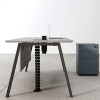 Bureau d'ordinateur personnalisé ICON, poste de travail en bois, bureau de travail, mobilier de bureau, table de bureau avec armoire moderne