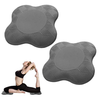 Tapis de yoga BSCI écologique extra-épais en EVA motif floral pour genoux, coudes, mains, tête – Mousse d'entraînement pour yoga et exercices 20x20x2cm