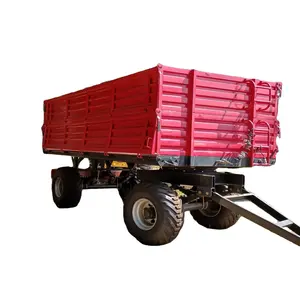 Best Quality Used Agricultural Tractor Hydraulic Tipping Trailer 20 Ton Farm Dump Trailer