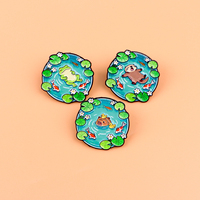 Pin Enamel Bebek Lucu Bros Kartun Pin Kerah Lencana di Ransel Aksesori Pakaian Perhiasan Anime Hadiah untuk Penggemar