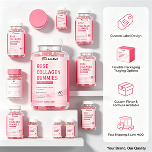 Gummies de collagène de rose à marque privée OEM, 1000 mg de collagène <span class=keywords><strong>marin</strong></span> pour l'éclat de la <span class=keywords><strong>peau</strong></span> <span class=keywords><strong>et</strong></span> la santé des <span class=keywords><strong>articulations</strong></span>, sans sucre, 60 unités - Product Image 4