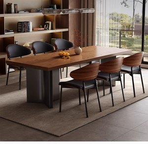 Ensemble de <span class=keywords><strong>table</strong></span> à manger carrée en bois de luxe moderne de <span class=keywords><strong>haute</strong></span> qualité, <span class=keywords><strong>6</strong></span> places, assemblé, pour <span class=keywords><strong>cuisine</strong></span> et salle à manger - Product Image 3