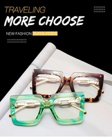 Lunettes de soleil carrées tendance Y2K 2025 – Monture rétro étroite et épaisse unisexe noire, blanche, transparente ou orange – Protection UV400 – Nouveauté irrésistible