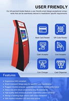 Recharge de carte accepteur de billets Kiosk machine billet distributeur facture paiement kiosque impression de billets kiosque de paiement en espèces en libre service