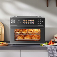 Four à air multifonctionnel avec convection 1800W, four grille-pain numérique à convection combiné avec modes rôtissoire et déshydratation