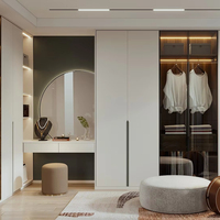 Lesso Home – Système de dressing ouvert de luxe pour chambre de couple, armoire et placards en bois, design élégant