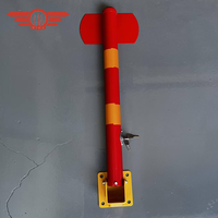 Poteaux de stationnement pliables personnalisés, barrières de sécurité routière, poteaux rabattables avec verrouillage à clé