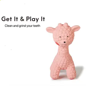 Sound Latex Interactive Molar Teeth Cleaning Pet Chew Toy Manufacturer's Squeak Toys For Puppy Dog For Training Exercise