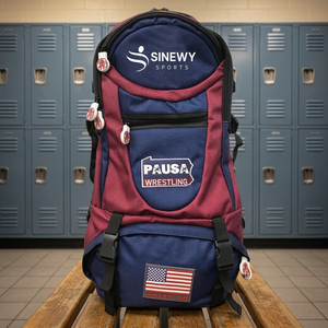 Pennsylvania Wrestling Team <b>Backpack</b> Custom Team Player Names Front Customizable Stretch Breathable Lightweight 100% Polyester - Product Image 3