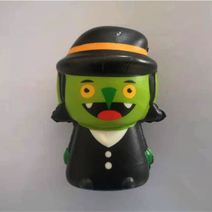 2022 PU <b>Foam</b> Slow Rising Scented Soft Kawaii Squeeze Toys Decoration Cute Pet Animals <b>Pumpkin</b> Bulk Fidget Halloween Squishy Toy - Product Image 3