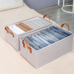 Đa Chức Năng Xách Tay Khung Thép Lưu Trữ Giỏ Nhung Có Thể Gập Lại Có Thể Giặt Quần Áo Lưu Trữ Hộp - Product Image 3