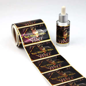 Etichette Adesive Personalizzate in <span class=keywords><strong>Vinile</strong></span> <span class=keywords><strong>Bianco</strong></span> di Lusso Impermeabili in PVC per Confezioni di Profumi ed Etichette Cosmetiche - Product Image 6