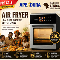 Four à Friture à Air Chaud 20L Personnalisable OEM, Grande Capacité 2800W, Numérique avec Fenêtre de Visualisation, Certifié CE CB pour la Vente en Gros