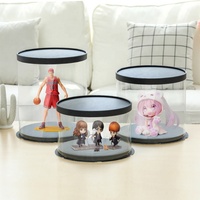 Boîte à gâteau transparente populaire en promotion pour bougies, en PET transparent, tailles 4-16 pouces