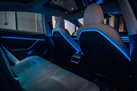 Lumière ambiante colorée RVB de voiture SJC adaptée à la Tesla modèle Y LED gravée au laser Symphony Rhythm Lights modèle 3 contrôle d'écran