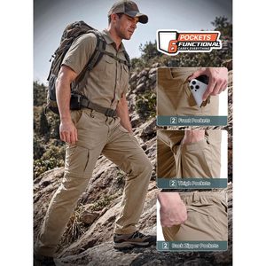 Pantalones de Senderismo Convertibles para Hombre, Impermeables, de Secado Rápido, con Cierre, Tipo Cargo, para Pesca, Ropa de Verano para Actividades al Aire Libre - Product Image 6